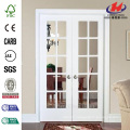 48 in. x 80 in. Smooth 10 Lite Solid Core Primed Pine Prehung Interior French Door